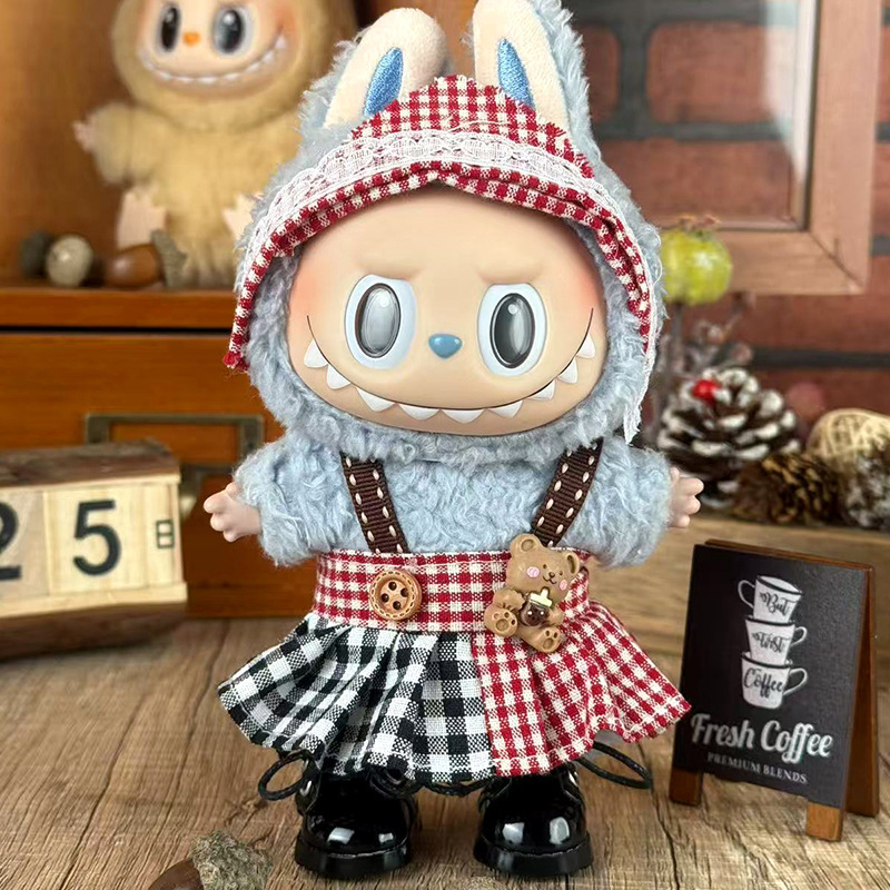 Labubuの子供服に適しています。布の服は17cm一二三代のセットの小さいアクセサリーに座っています。|undefined