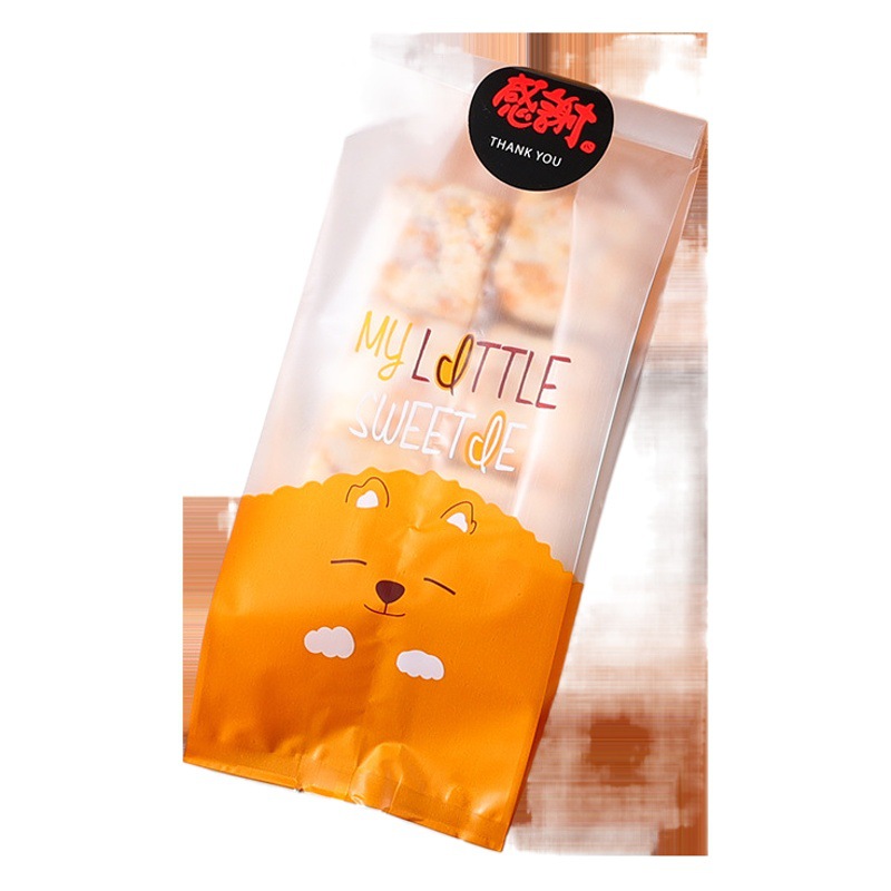 Nuevo copo de nieve crujiente máquina de sellado bolsa de embalaje de la galleta bolsa de embalaje de la hornada de leche Jujube cookie bolsa de embalaje bolsa de sellado de la máquina