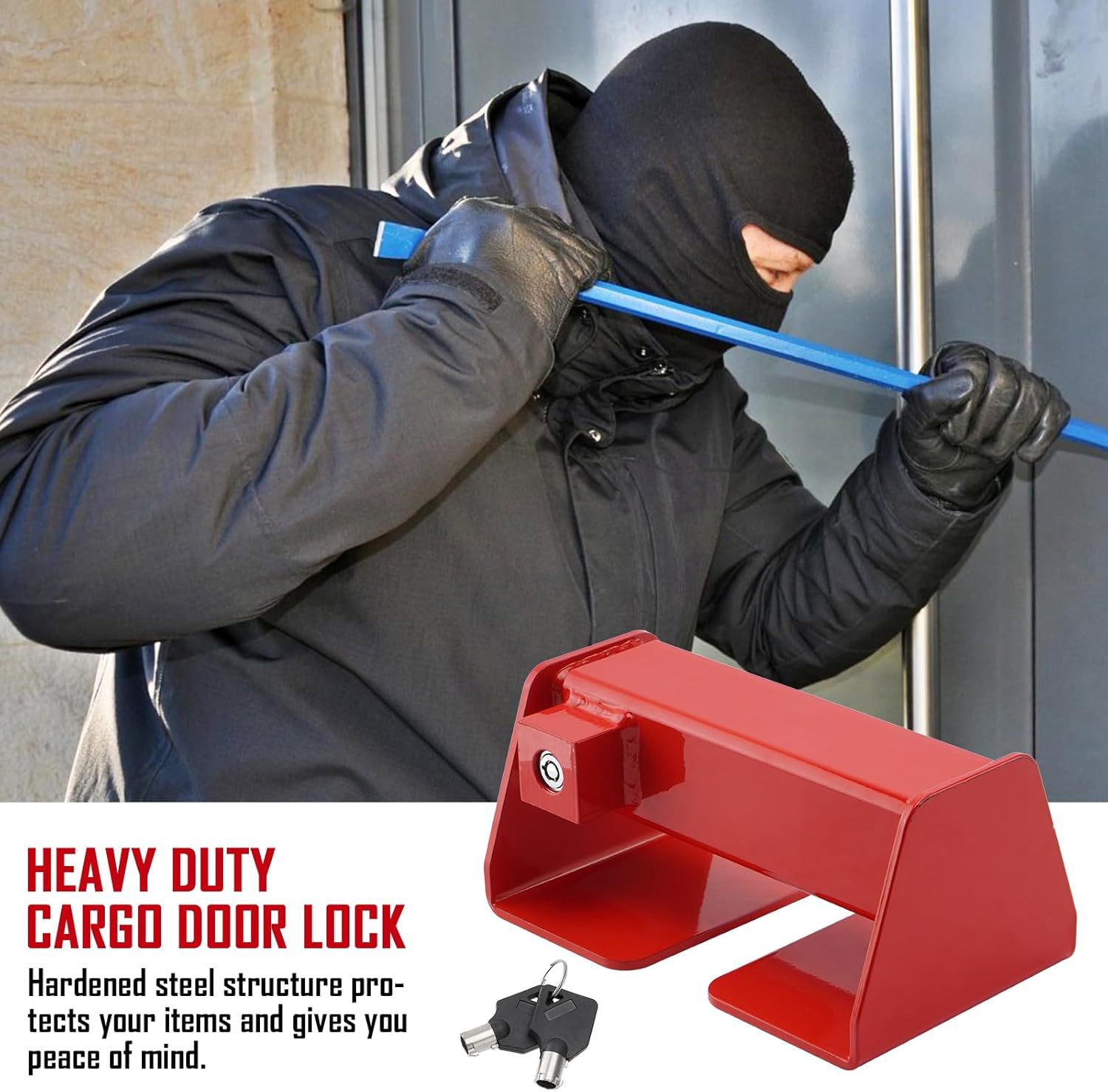 Steel Heavy-Duty Cargo Container Padlock, Shipping Container Lock, Container Door Lock, Semi-Trailer Door Lock