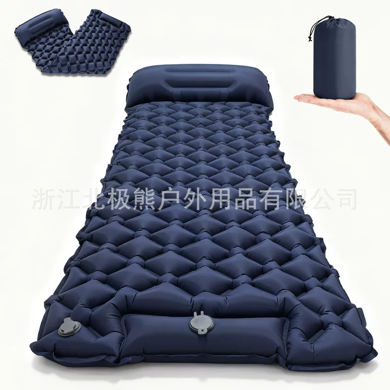 LT-04 foot single rhombus TPU inflatable mat outdoor tent sleeping mat camping mat picnic mat moisture-proof mat thickened