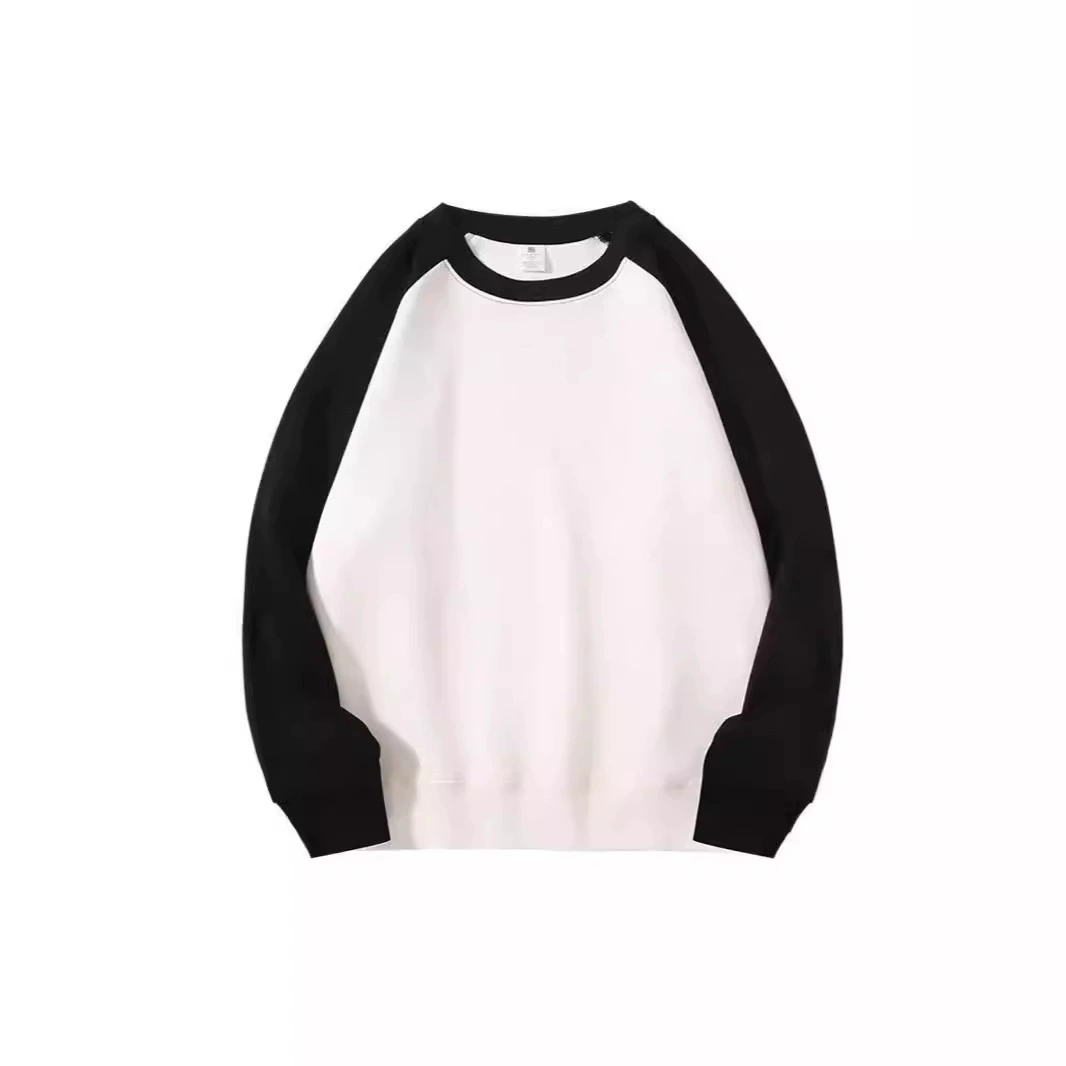 300 г осенний 6 цветов опционально сшитый осенне-зимний женский хлопковый свиток для мужчин и женщин с круглым вырезом с длинными рукавами