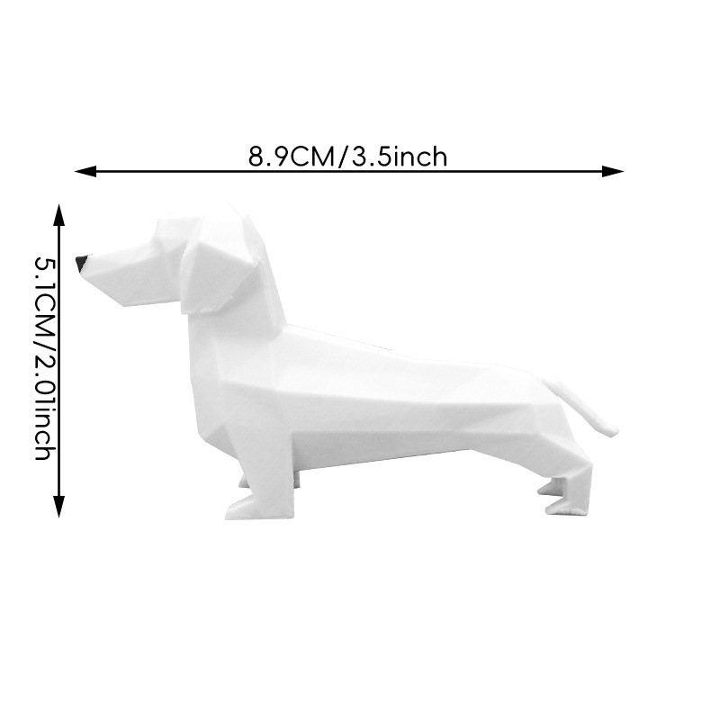 跨境新品多边形腊肠犬创意儿童有趣桌面摆件装饰塑料玩具厂家直销|undefined