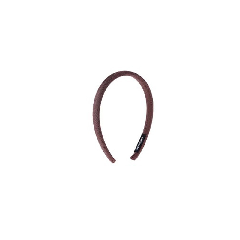 Froncé retro correa de cabello delgado para mujeres otoño invierno cabeza de cabello alto estilo coreano universal para salir tarjeta de cabello muestra la cara cabeza pequeña