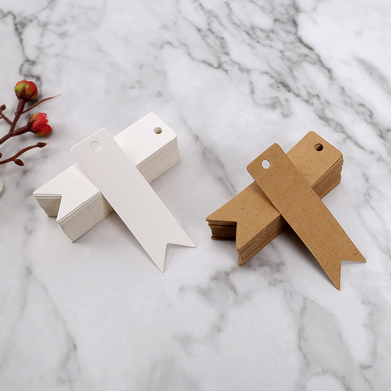 Kraft paper tag dovetail blank word card handmade soap small pendant blank paper products price tag
