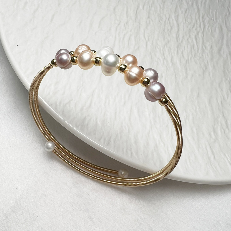 organic bracelet from pearl handmade