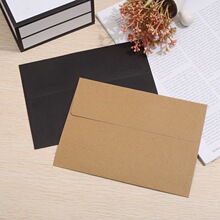 亚马逊A7口水胶现货明信片收纳粉色信封袋牛皮纸创意黑色信封信纸