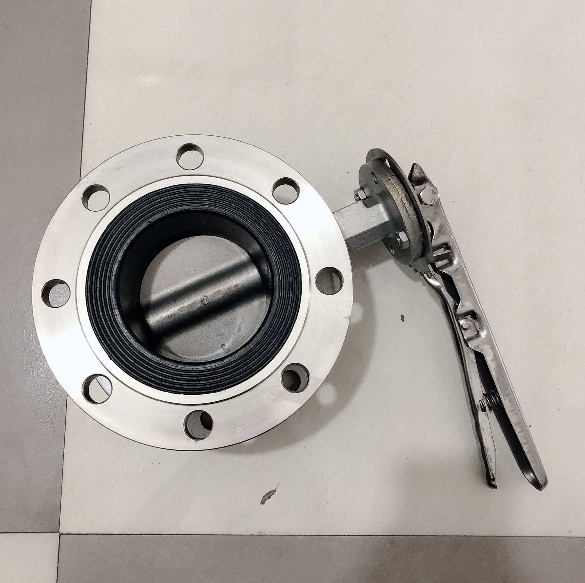 涡轮法兰蝶阀软密封不锈钢蝶阀304材质D341X-16P双向密封阀门厂家