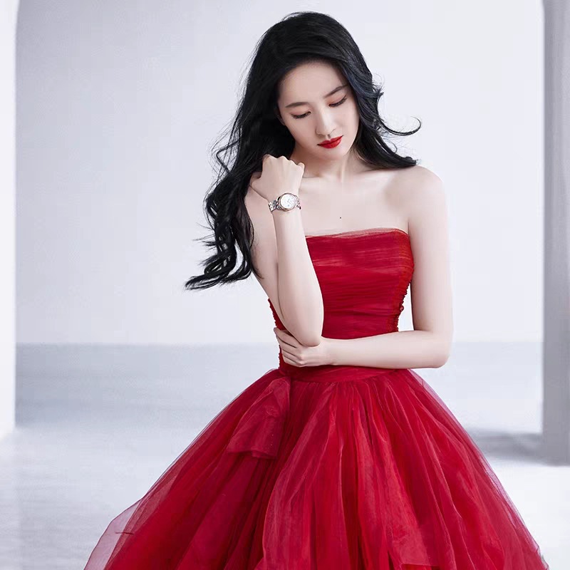 Hochzeit für Bräute, Neues Modell, Hochwertiger, leichter Luxus, Liu Yifei Promi-Stil, Gastgeberin am Abend, Reisefotografie_voghion.com