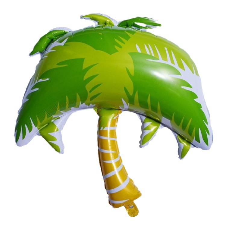 Globo de hoja de coco de película de aluminio de 36 pulgadas globo de papel de aluminio decoración de cumpleaños decoración de la boda globo de hoja de coco globo