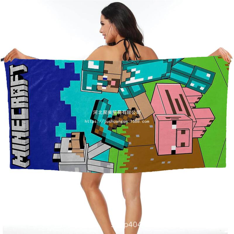 My World Beach Bath Towel Wholesale Microfiber to Figure Digital Printing Portable Quick Drying Absorbent Amazon