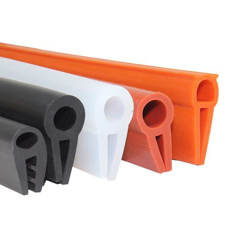 耐高温硅胶U型一口无骨顶泡耐油橡胶条机器设备包边防撞防尘密封