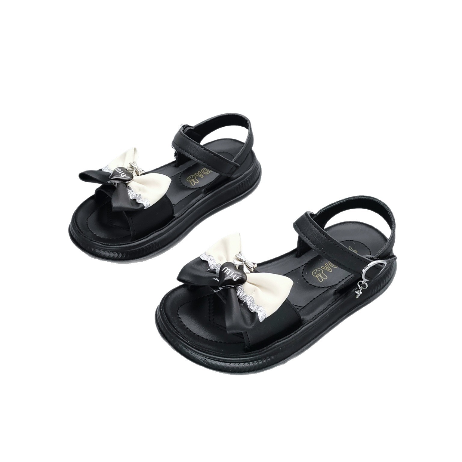 Sandalias para niñas en tallas 26-31, calzado de playa infantil de verano, nuevas y elegantes sandalias de princesa para niñas.