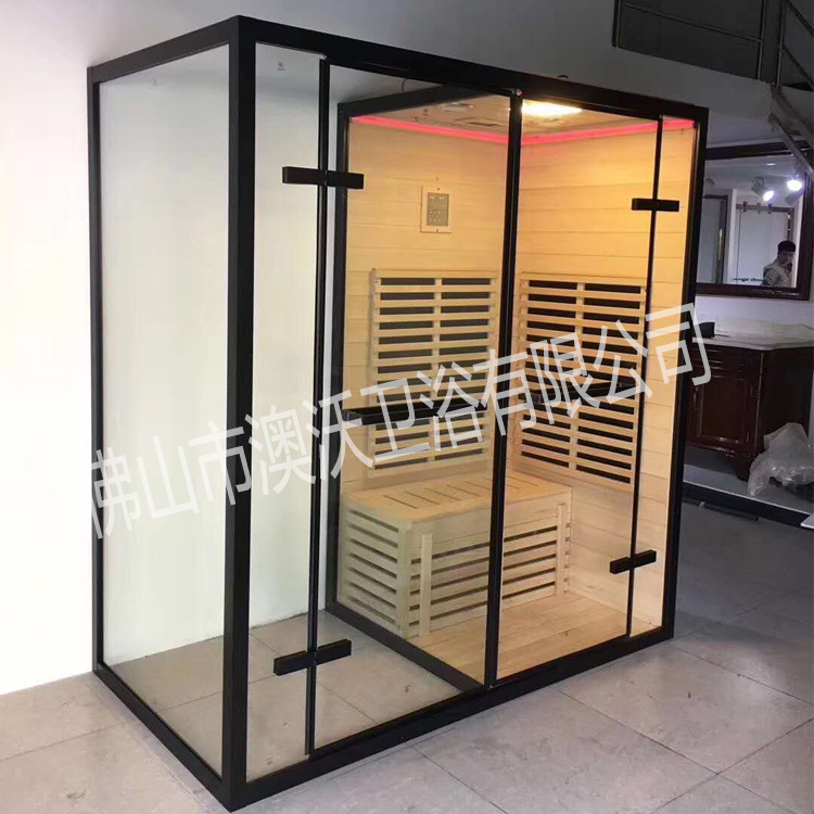 Foshan cuarto de baño casa sauna cuarto de baño integrado cuarto de baño seco y húmedo separación de vapor casa de baño