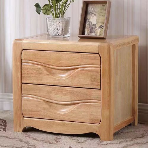 Solid Wood Bedside Table Economic Modern Minimalist Smiling Direct Sale Thickened Version Dorm Bedroom Home Storage Cabinet