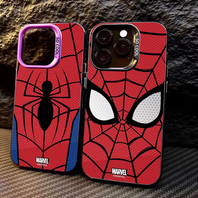 Red Spider Is Suitable for Iphone17Pro Mobile Phone Case 16/15/14 Trendy and Cool Personalized Iphone13/12 Color Silver Case Red Spider Is Suitable for Iphone17Pro Mobile Phone Case 16/15/14 Trendy and Cool Personalized Iphone13/12 Color Silver Case