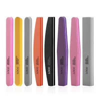 Sponge double‑sided nail buffer, polishing block, multi‑grit manicure tool
