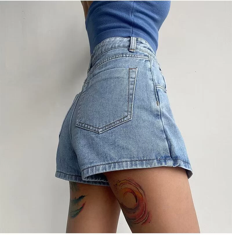 Джинсовая юбка Summer Design, высокая талия, трапециевидная, большие размеры (S–5XL)