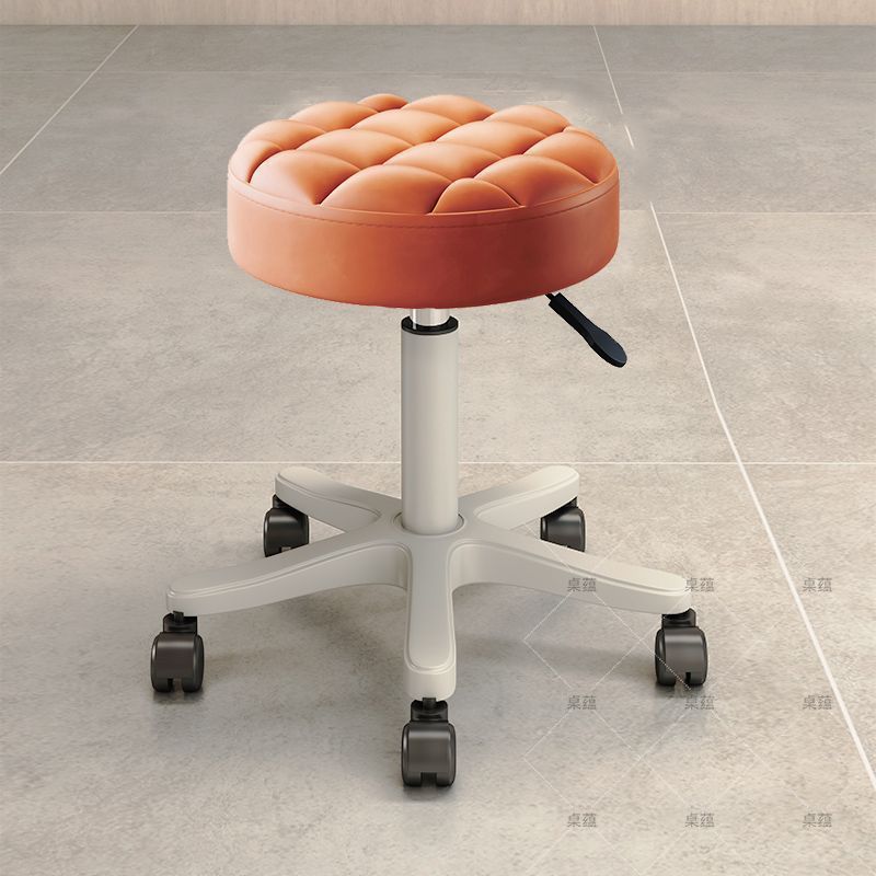 Taburete de patio elevador giratorio polea silla de barbería barbería taburete redondo de manicuras para el hogar