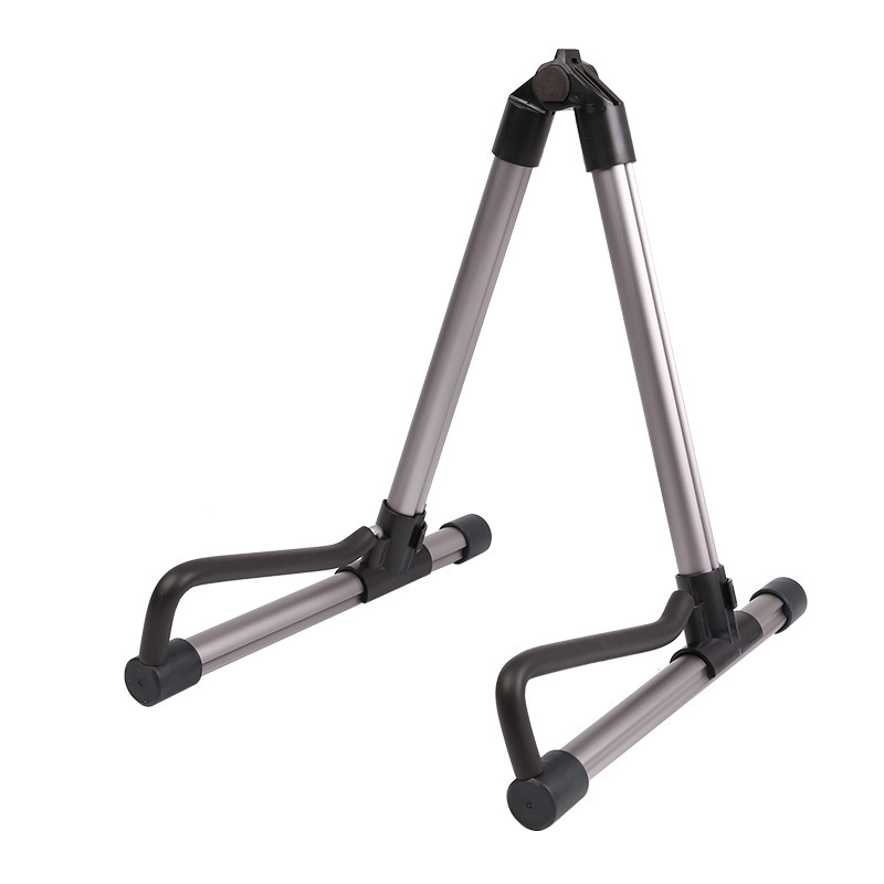 Soporte de guitarra acústica folk de aleación de aluminio Soporte de guitarra eléctrica de guitarra clásica Soporte de bajo portátil vertical plegable Soporte de piano Zhongruan