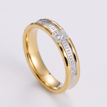 AML2022年冬季新品戒指滿鑽超閃首飾韓版飾品鈦鋼電鍍指環