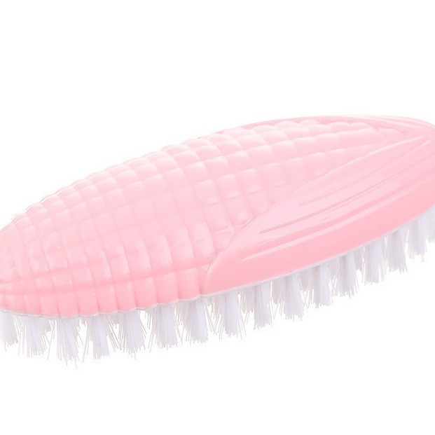 Forma de maní maíz creativo cepillo de lavandería cepillo de zapatos de color cepillo de limpieza del hogar plástico suave pelo pequeño cepillo