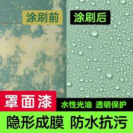 罩面漆内外墙面罩光漆水性透明防水清漆真石墙绘乳胶漆保护漆艺术