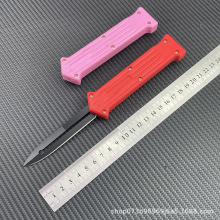 专供跨境货源户外OTF微技术刀具野营随身EDC高硬度塑料蛇神小丑