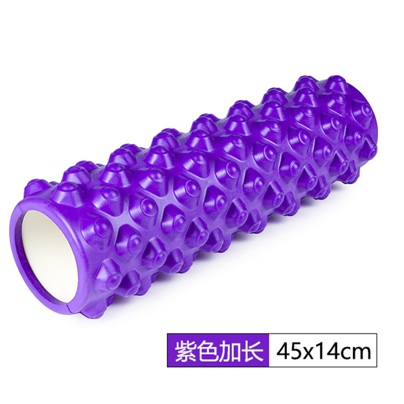 Rodillo de masaje de eje de espuma de yoga columna de yoga Ejercicio de palo de diente de lobo fitness pierna flaca relajación muscular Rolling back eje de masaje