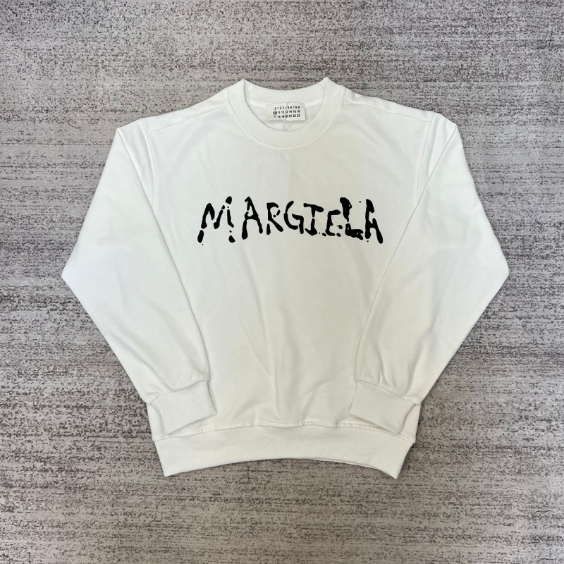 Maison Margiela MM6 Crewneck Sweater Logo White