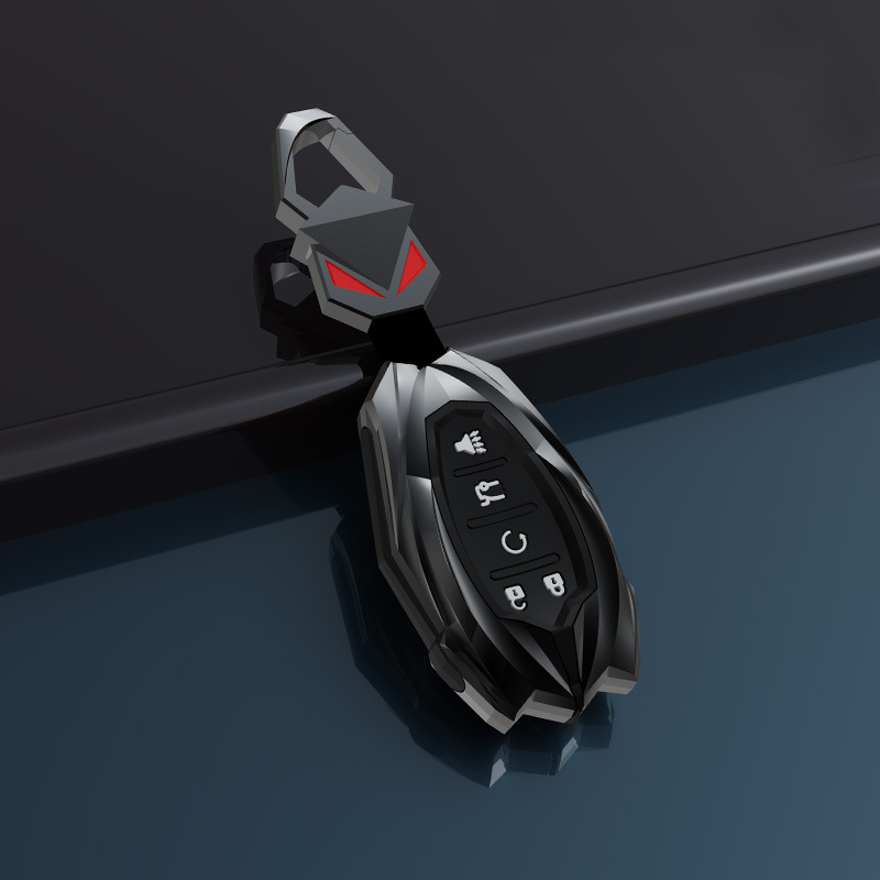 차세대 F 젖빛 블랙 레드 아이 버튼