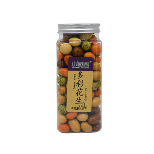 Domestic Xiaozhige Seaweed, Sauce Flavor, Fish Skin, Colorful, 4 Flavors Peanuts 240g, Snacks, 24 cans per box for 6 months