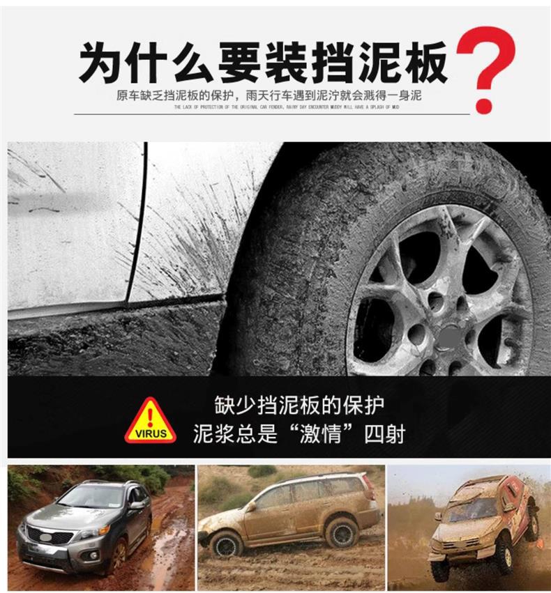 Specialized Hyundai Custo/Kusto Mud Flaps Car Modification Parts Hyundai Custo Mudguards
