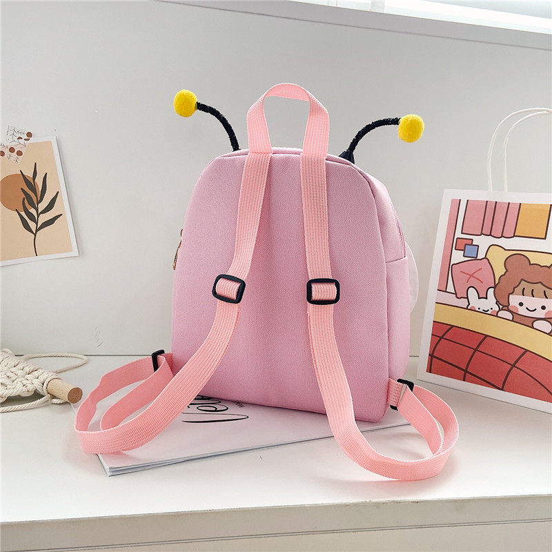Nueva linda pequeña abeja anti-perdida niños mochila niño de dibujos animados mochila bebé kindergarten niña mochila