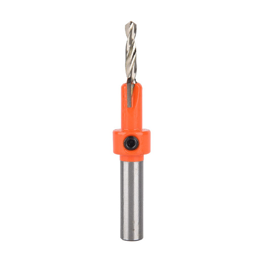 Woodworking wood countersunk drill round handle hexagonal handle countersunk drill taper hole installation step drill salad drill