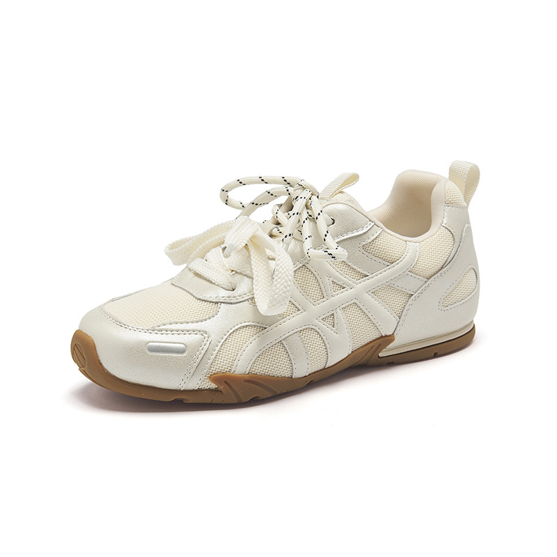 Augustion Yellow Alemania Training Shoes Mujer Verano 2025 Nuevo Ballet de malla Zapatillas deportivas de ocio de carreras de suela fina