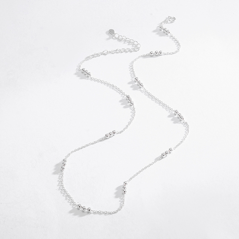 Electroplating Gold Plating Process 925 Sterling Silver Geometric Long Necklace Necklace Choker