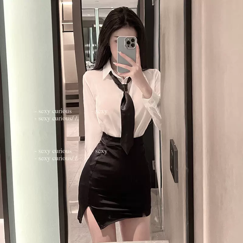 樊蕾 情趣内衣性感透视睡衣教师角色扮演制服套装包臀裙秘书服385
