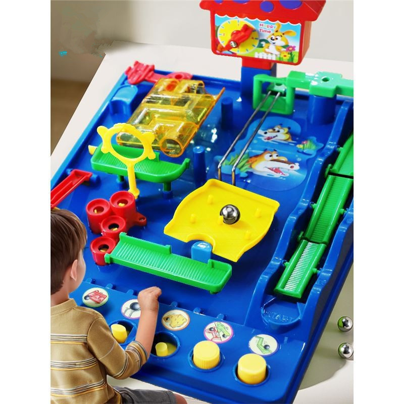 Children's Educational Toys Jungle Adventure Breakthrough Pinball Track Game Maze Rolling Ball for Boys Aged 3 to 6 Years Old and Above