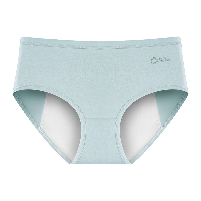 Pantalones fisiológico de algodón puro, bragas, algodón puro para mujer, entrepierna antibacteriana, período menstrual, pantalones de tía de seguridad a prueba de fugas, refrescante