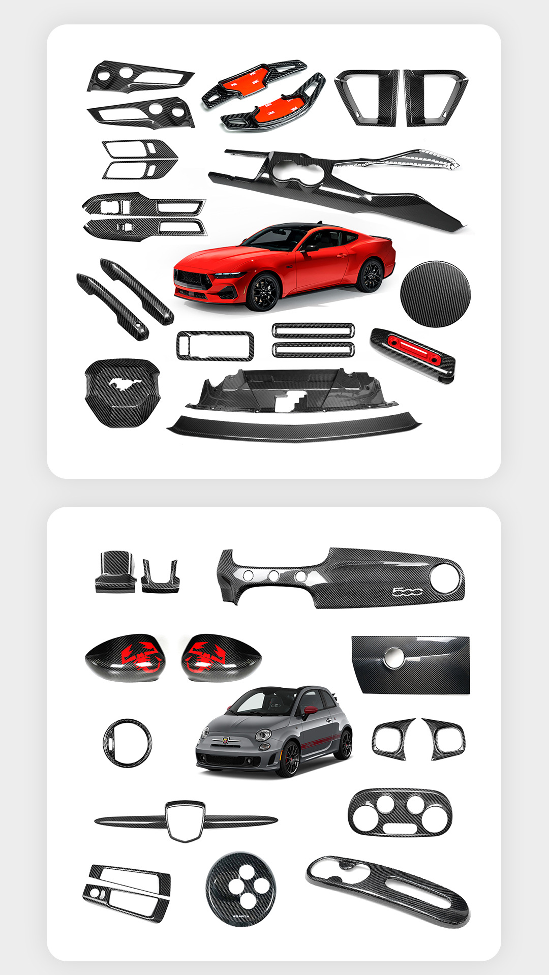 Suitable for Bmw Universal Genuine Carbon Fiber Fuel Tank Cover Sticker Car Interior Modification Decorative Sticker Source Factory