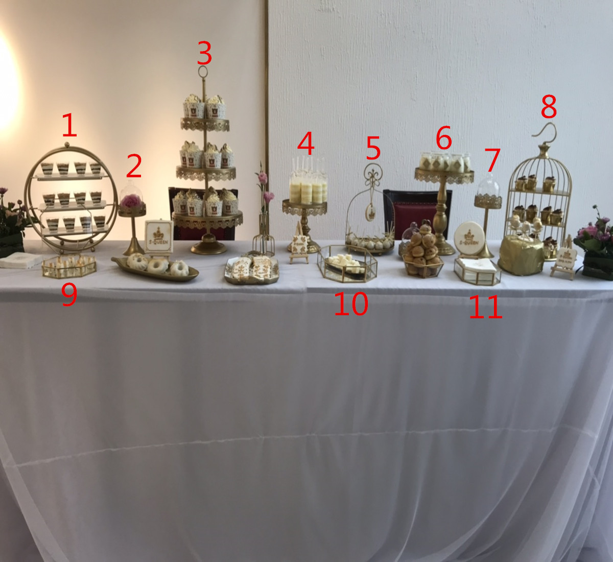 Estilo europeo té de la tarde Merienda stand creativo boda postre Mesa decoración postre pastelería pastel soporte de comida fría soporte de exhibición