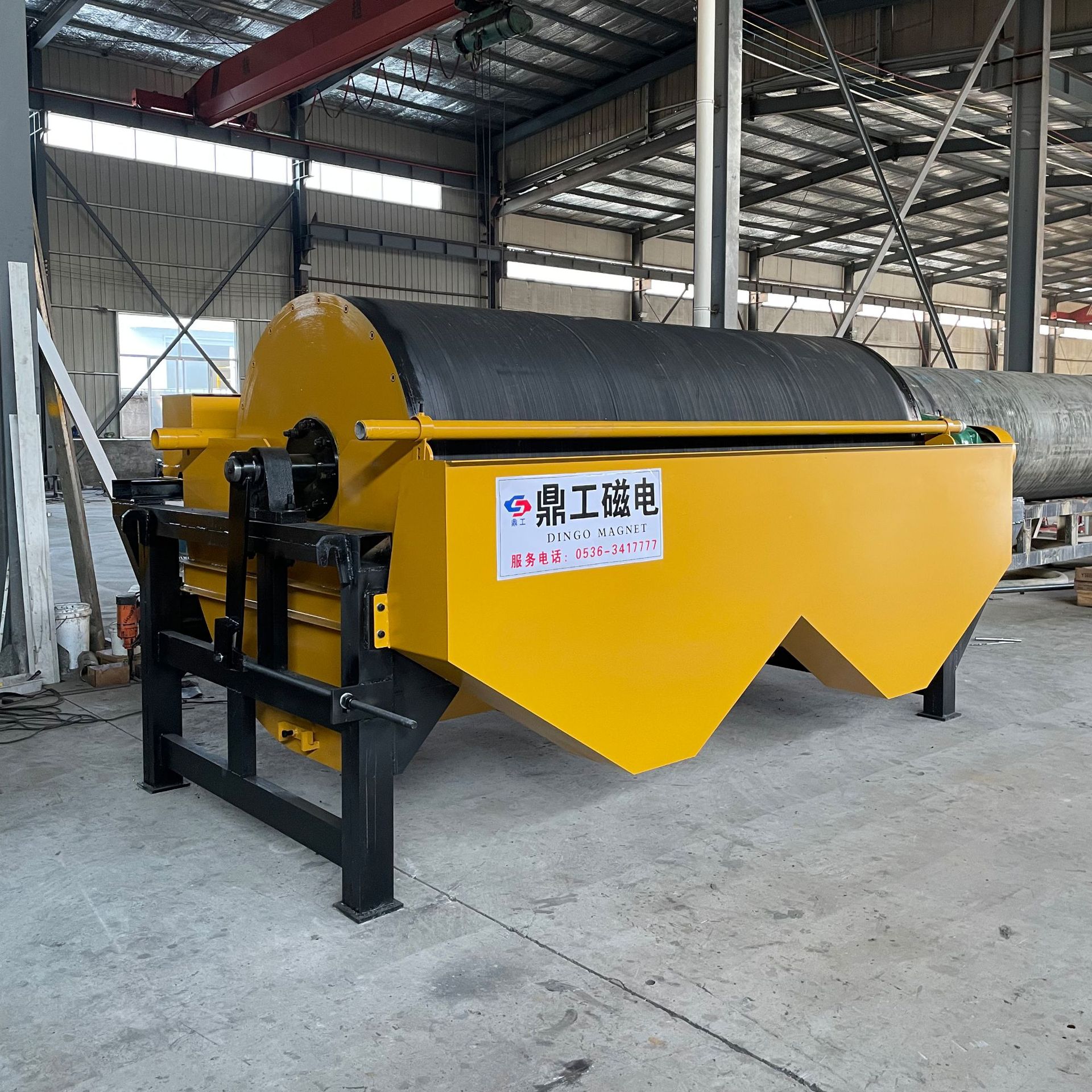 山东鼎工供应石英砂强磁除铁设备厂家供应强磁磁选设备磁选机