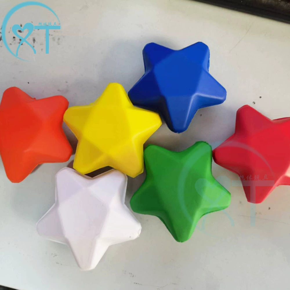 Трансграничные взрывы горячий ПУ Bubble Ball большой 7, 0 пятиконечная звезда спрей краска давление мяч маленькие звезды вентиляционный губчатый шар