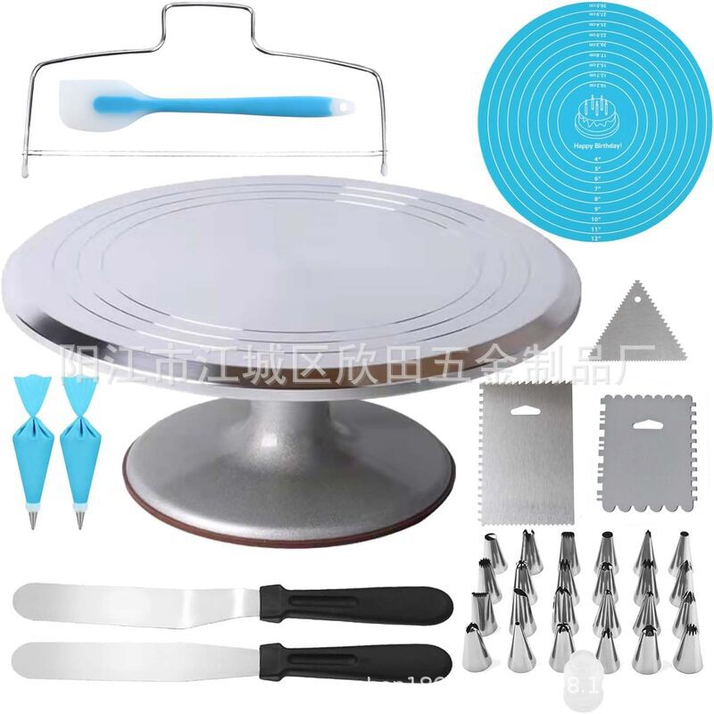 Amazon 51 piezas de aleación de aluminio torreta torreta de acero inoxidable raspador boquilla de enmarcado de crema