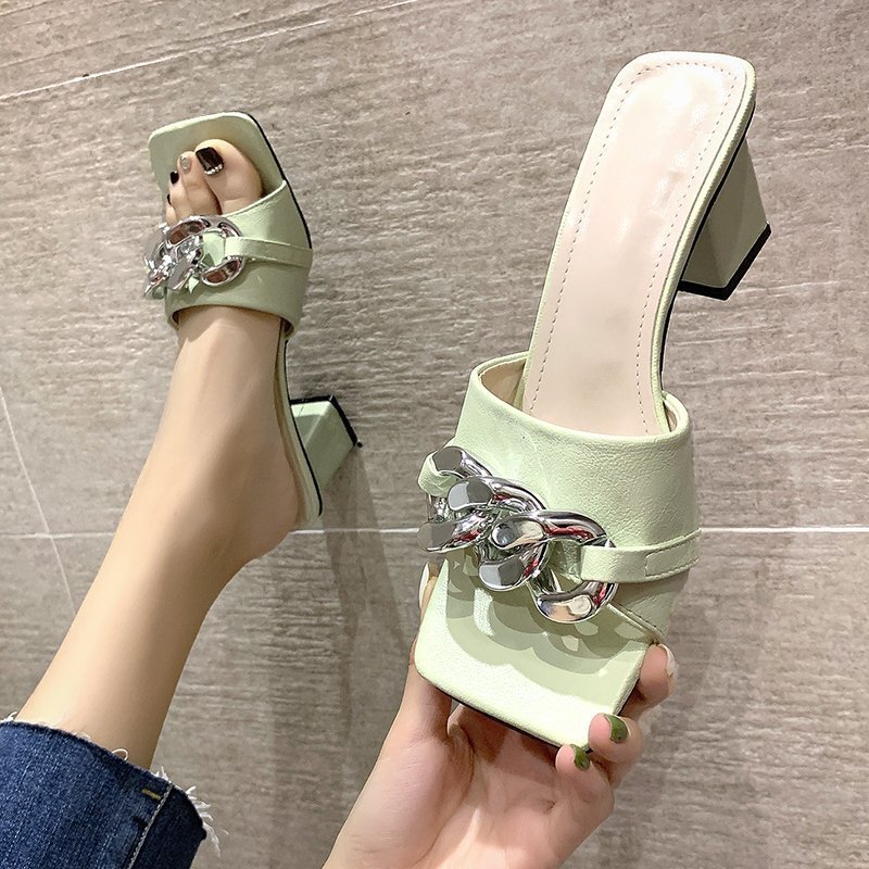 High-heeled sandals women 2021 new summe...