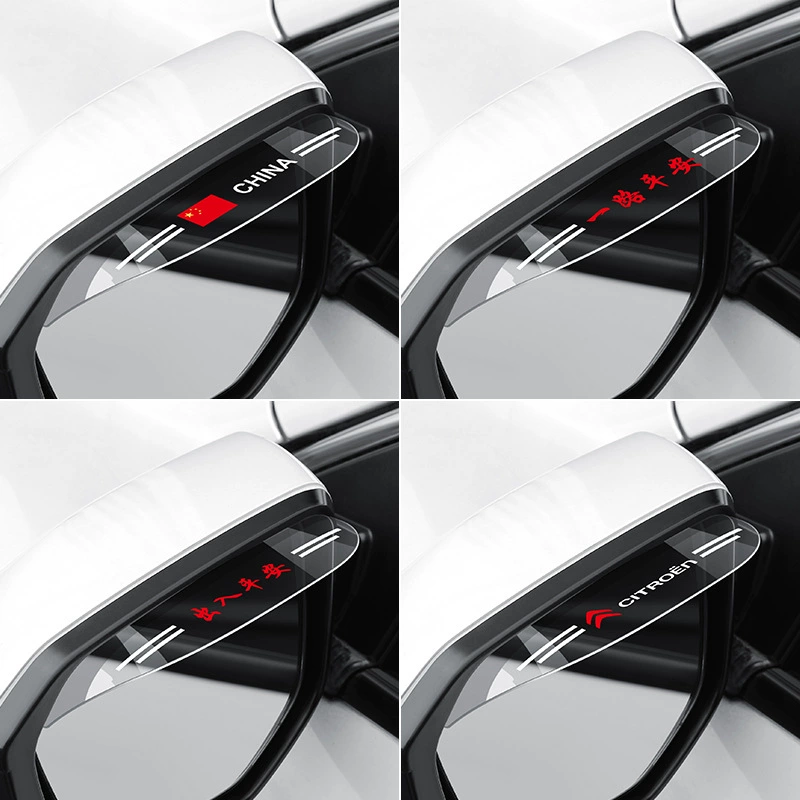 General Motors зеркало заднего вида дождь бровь прозрачный дождевой щит Водонепроницаемые наклейки декоративные мультфильм логотип автомобиля Новинка