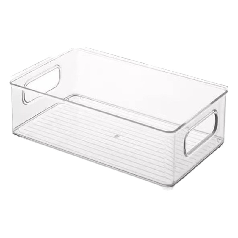 Desktop Storage box plastic acrylic storage rack cosmetics storage basket Transparent stackable box Drawer Organizing