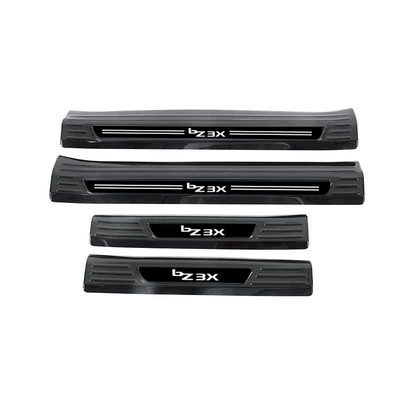 Suitable for 25 Toyota Platinum Dekorativ pedal başlıqları - door-inside-4-pieces-of-inner-sill-strips-stainless-steel-black-titanium-brushed-applicable-to-2025-platinum-3xbz3x