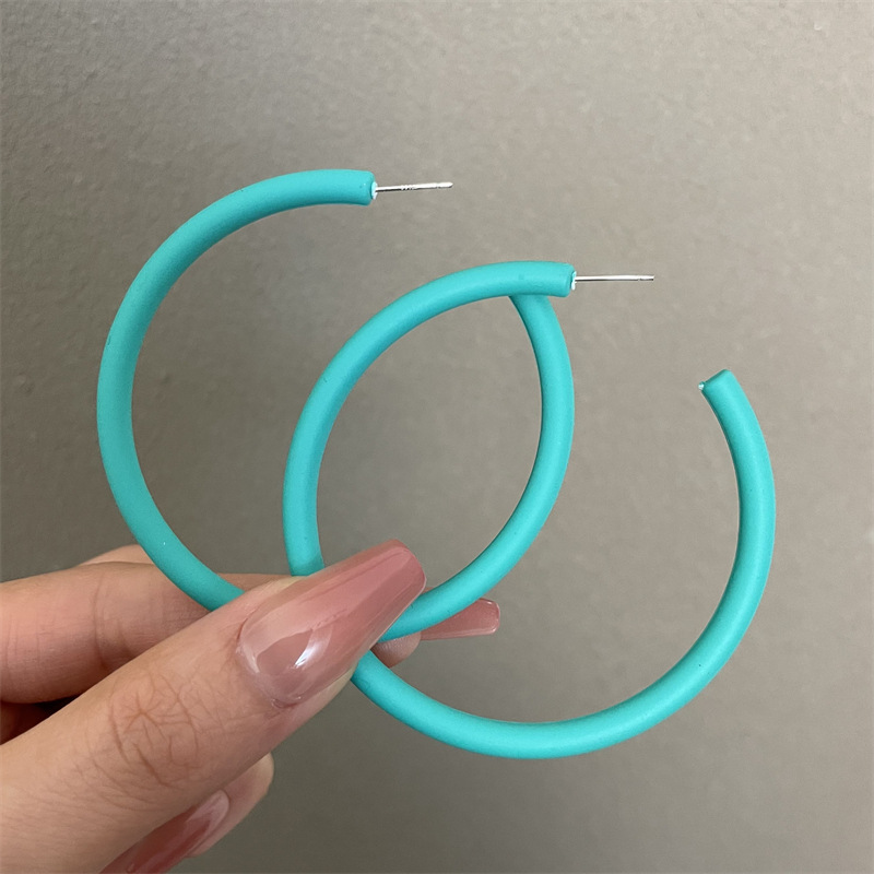 0602 레이크블루 특대 C링 925실버바늘