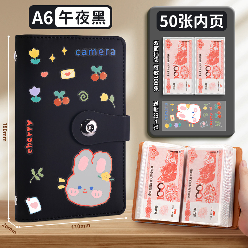 新しい現金貯金帳は、現金収納袋、マネークリップ、マネーブック、収納ブック、収納バッグ、大容量を収納できます。